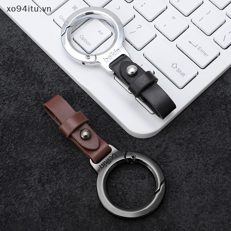 XOITU Cá Tính Chống Mất Chìa Khóa Mặt Dây Chuyền Da Móc Khóa Ô Tô Móc Khóa Di Động Carabiner Thắt Lưng Khóa Móc Khóa Cho Nam VN