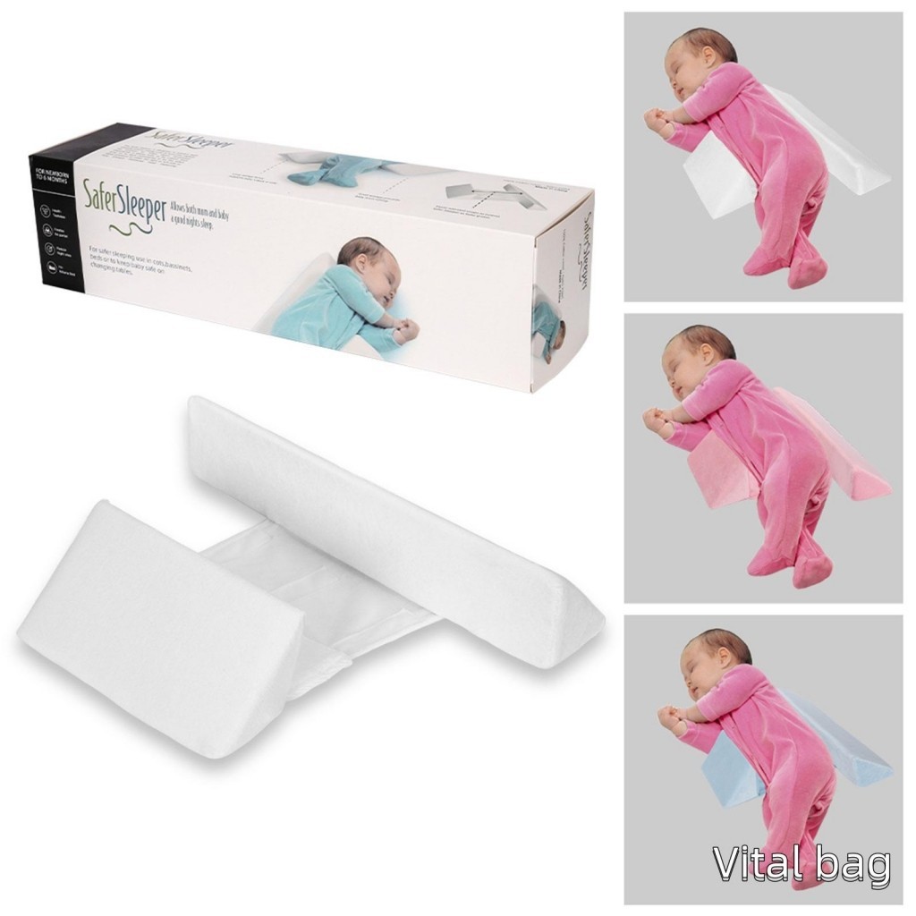 Gối Bên Bé 45° Gối hỗ trợ tam giác nghiêng có dây kéo vô hình Vỏ gối có thể tháo rời