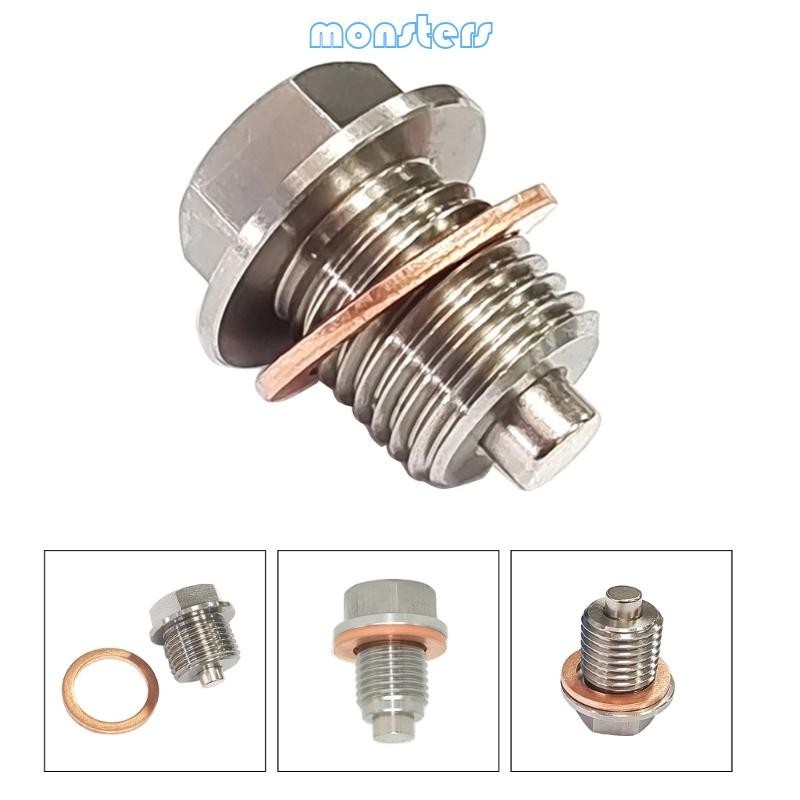 Mon M12x1 25 M14x1 5 M16x1 5 Chảo Dầu Xả Đai Ốc Bu Lông Từ Dầu Xả Cắm