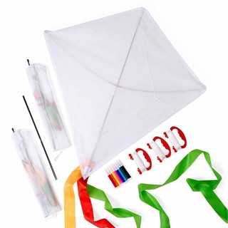 3 Pack Diamond Print Kites Summer Beach Outdoor Flying Kids Adult Games Activity 40*50cm