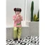 Bộ lụa hình hoa sen cho bé gái 8-28kg. sét bộ bà ba xinh xắn cho bé gái