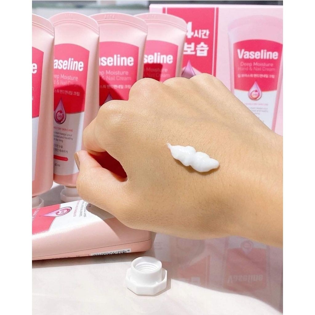 Kem dưỡng da tay & móng  VASELINE 24H cấp ẩm da 60ml