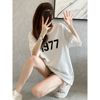 Áo thun cotton phong cách mới 1977 cặp đôi nam nữ