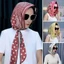 ESSENCEH Turban, Mũ lụa mô phỏng mềm mại, Khăn trùm đầu chống nắng thoáng khí thời trang dành cho nữ