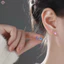 Bộ bông tai hình ngôi sao đầy màu sắc cổ tích tuyệt vời dành cho nữ Y2K Hồng Tím Trong suốt Bông tai dễ thương Quà tặng trang sức Mới
