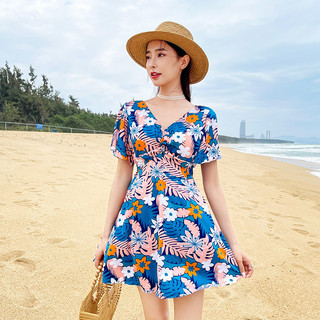 Plump Bé Gái Đồ Bơi Kích Thước Lớn Giảm Béo Và Thời Trang Váy Hoa Đồ Bơi Xiêm Bảo Thủ Mẹ Đồ Bơi 111B