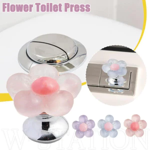 Nút bồn cầu tay cầm hình hoa dễ thương - Trang trí tay nắm cửa tủ đựng tủ đa năng - Tấm bảo vệ móng tay dài - Kéo nắp tủ quần áo thỏ - Phụ kiện phòng tắm