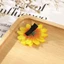 DELMER 6 Cái / bộ Kẹp Tóc Hướng Dương, Mũ Phong Cách Bohemian Mô Phỏng Kẹp Tóc Hoa, Sáng Tạo Barrettes Phụ Kiện Tóc Vải Cô Gái Tóc Cưới