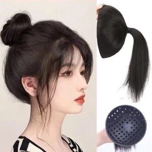 Tóc Giả Chụp Độn Phồng Đầu, Chụp Đầu Búi Tóc Đuôi Ngựa Cho Nữ QiQiShop
