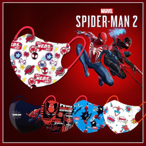 50 chiếc Boy Marvel mask Spider Man / Iron Man / Captain America (bao bì độc lập) 3-12 tuổi (bao bì kín) 10 chiếc / gói Khẩu trang trẻ em / trẻ em 5D