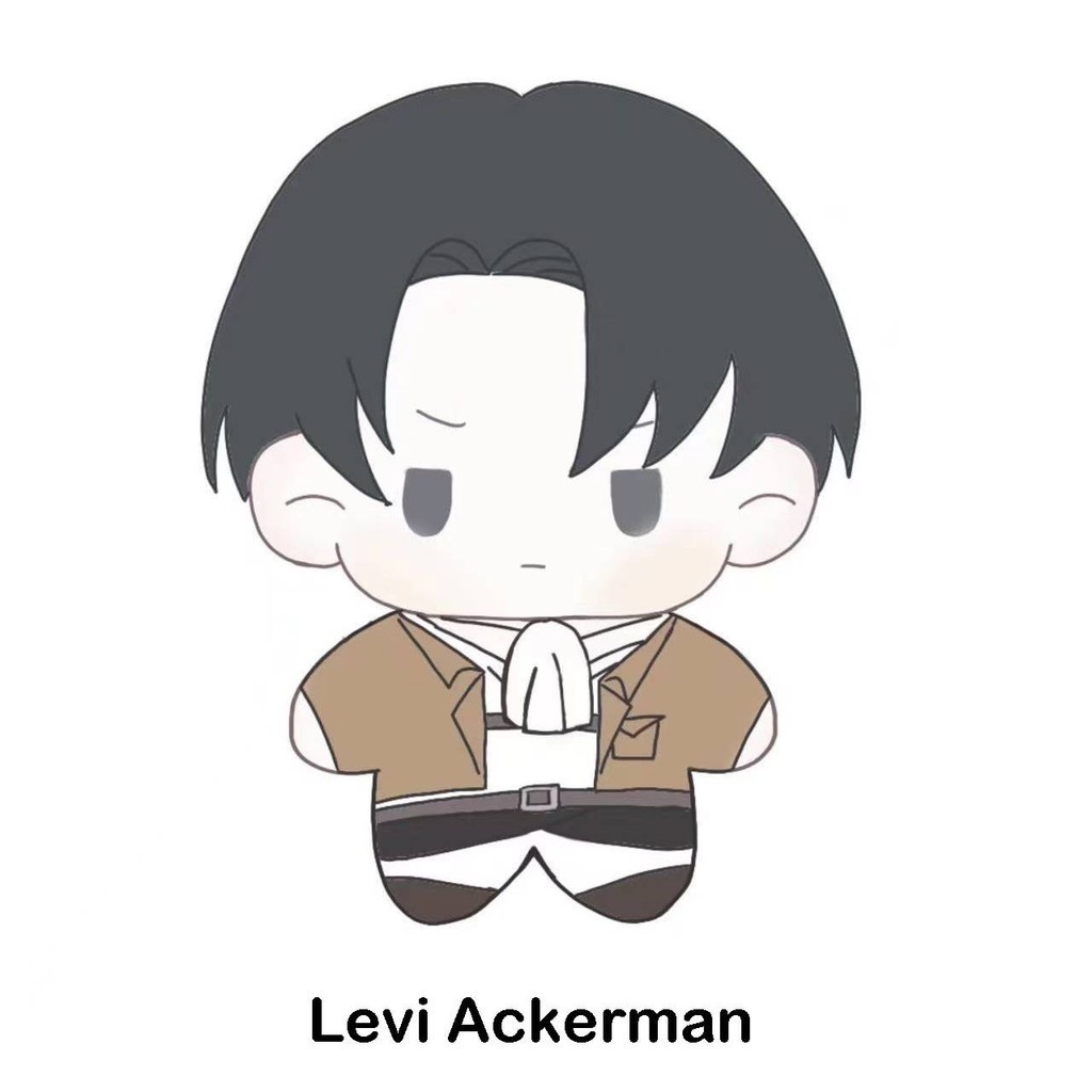 SY Tấn Công Titan Sang Trọng Búp Bê Quà Tặng Cho Bé Gái Túi Mặt Dây Chuyền Eren Levi Mikasa Armin Đồ Chơi Nhồi Bông Cho Trẻ Em Móc Khóa
