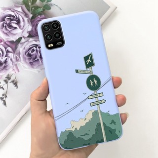 Dành Cho Xiaomi Mi 10 Lite 5G Ốp Lưng Hoạt Hình Dễ Thương Đầu Mèo Chống Sốc Silicon Mềm Vỏ Điện Thoại Cho Xiaomi 10 Lite Mi10 Lite 5G Vỏ