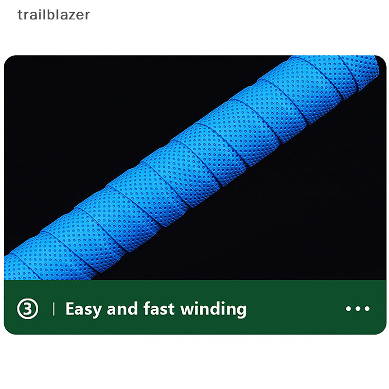 Trailblazer 1 Vợt Tennis Khô Tay Cầm Chống Trượt Mồ Hôi Thấm Hút Quấn Tập Cầu Lông Tay Cầm Vợt Rung Overgrip Thể Thao Sweatband Mới