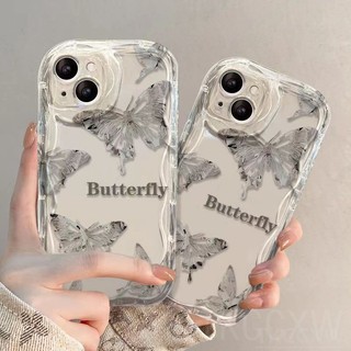 Dành Cho Samsung A23 A24 A25 A32 A33 A34 A35 A50 A50S A30S A51 A52 A52S A53 A54 A55 A72 A73 M34 J7 Prime Vỏ Điện Thoại Bướm Thời Trang Mềm Trong Suốt Bảo Vệ