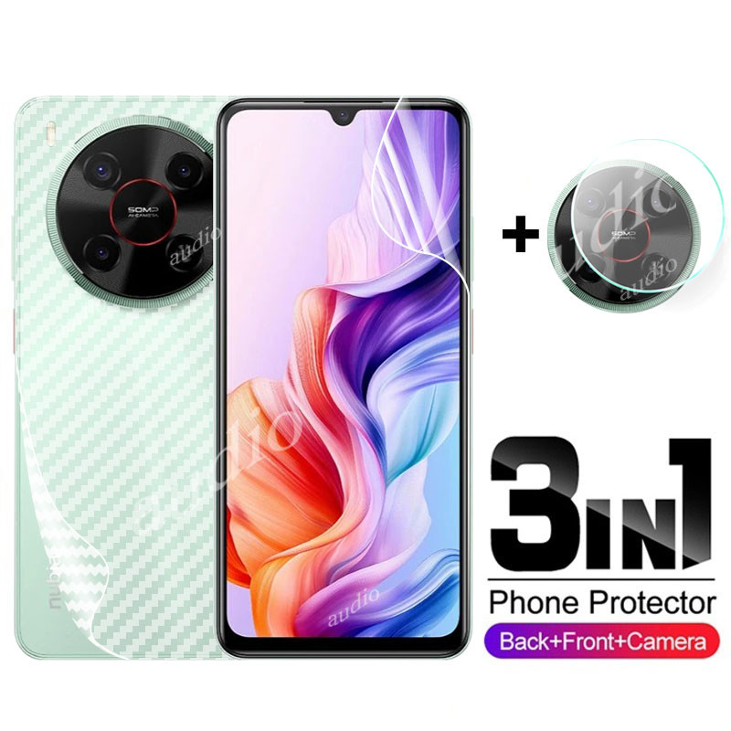 Nubia V80 Max 4G Nubia V70 Max 4G 3in1 Mặt Sau Ống Kính Hydrogel Phim Cho ZTE Blade V70 Max BladeV70 4G 2025 Bảo Vệ Màn Hình Điện Thoại Thông Minh Cho ZTE Nubia V70 Max V70Max 4G Kính Bảo Vệ Ống Kính Máy Ảnh