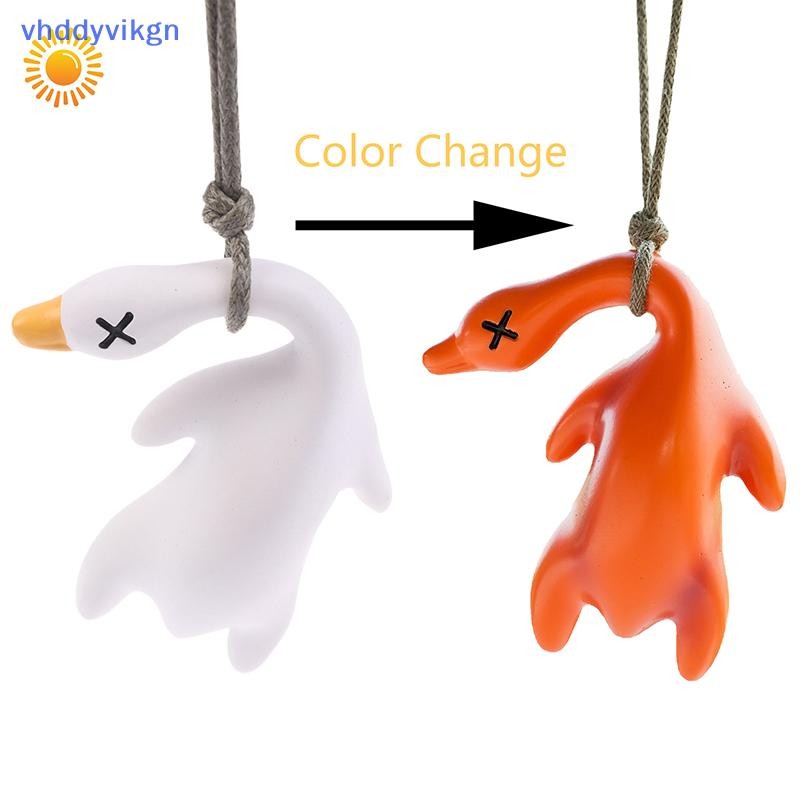 Vhd Vui Nhộn Đổi Màu Ngỗng Xoay Vịt Trắng Mặt Dây Chuyền Ô Tô Vịt Xoay Đồ Trang Trí Xe Hơi Cho Nội Thất Việt Nam Sản Phẩm Ô Tô