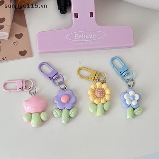 Srvn Màu Kẹo Móc Khóa Hoa Dễ Thương Đáng Yêu Ngọt Ngào Móc Khóa Mặt Dây Chuyền Ba Lô Đồ Trang Trí Thời Trang Phụ Kiện Quà Tặng.