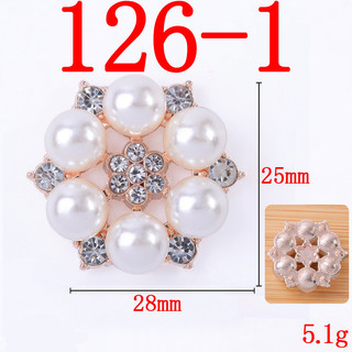 10 Chiếc Hợp Kim Phụ Kiện Tóc Ngọc Trai Hoa Trái Tim Quần Áo Túi Tự Làm Chất Liệu handmade