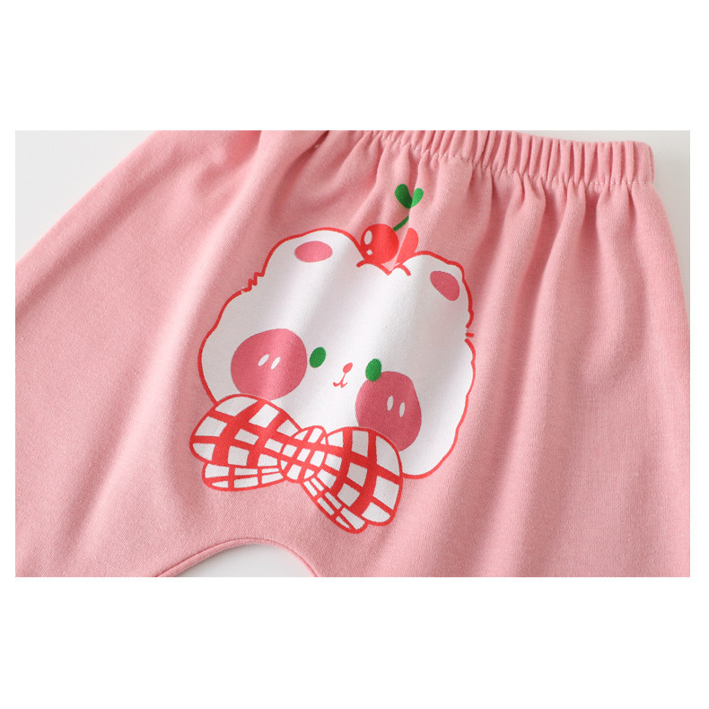 Mùa Xuân Mùa Thu Phong Cách Cotton PP Quần Bé Trai Bé Gái Thoáng Khí Ngoài Mặc Quần Phiên Bản Hàn Quốc Hợp Thời Trang Tập Luyện Quần Rời Thường Ngày Phong Cách Thể Thao SZBE