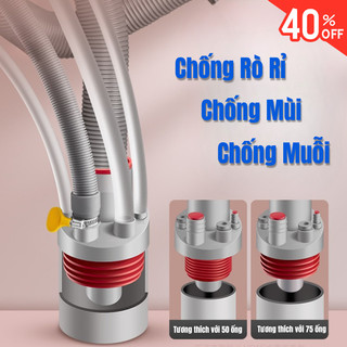 Van Đa Năng Ngăn Mùi Bunnies House - Bộ Đầu Nối 5 in 1 Cho Ống Thoát Nước, Rửa Chén, Máy Lọc Nước
