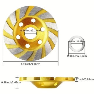 Chén Mài Bê Tông 100mm - Dụng Cụ Mài Đá, Gạch, Phá Bê Tông Chất Lượng Cao