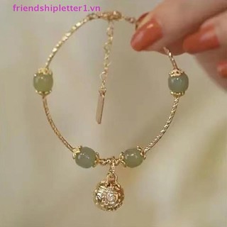 {FH Fashion} Thiết kế thích hợp Vòng tay Hetian Jade Yu dành cho nữ thiểu số Quà tặng cá tính cao cấp năm mới Hanfu nhẹ sang trọng.
