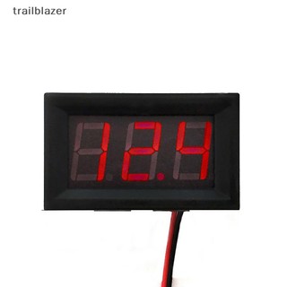 Trailblazer Kỹ Thuật Số Vôn Kế 2 Dây 5V Đến 120V Điện Áp Hiển Thị Kỹ Thuật Số Linh Kiện Điện Xe Đồng Hồ Chống Ngược Kết Nối Mới