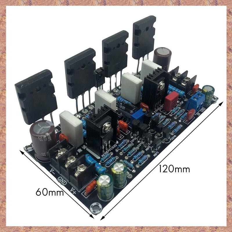 Bảng Mạch Khuếch Đại Công Suất Cao 1943 + 5200 200W