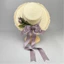 PCF * Vintage Christening Mũ Phong Cách Pháp Mũ Chống Nắng Cho Nữ Thoáng Khí Mùa Hè Rơm Mũ Chống Nắng Chụp Ảnh Mũ Đội Đầu Đi Biển