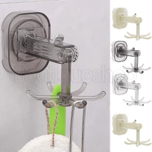 Móc quay sáu móng tay cốc hút - Móc treo phòng tắm đục lỗ không lỗ - Kệ sắp xếp chống nước - Giá đựng đồ phòng tắm treo tường - Đồ dùng sắp xếp gia đình