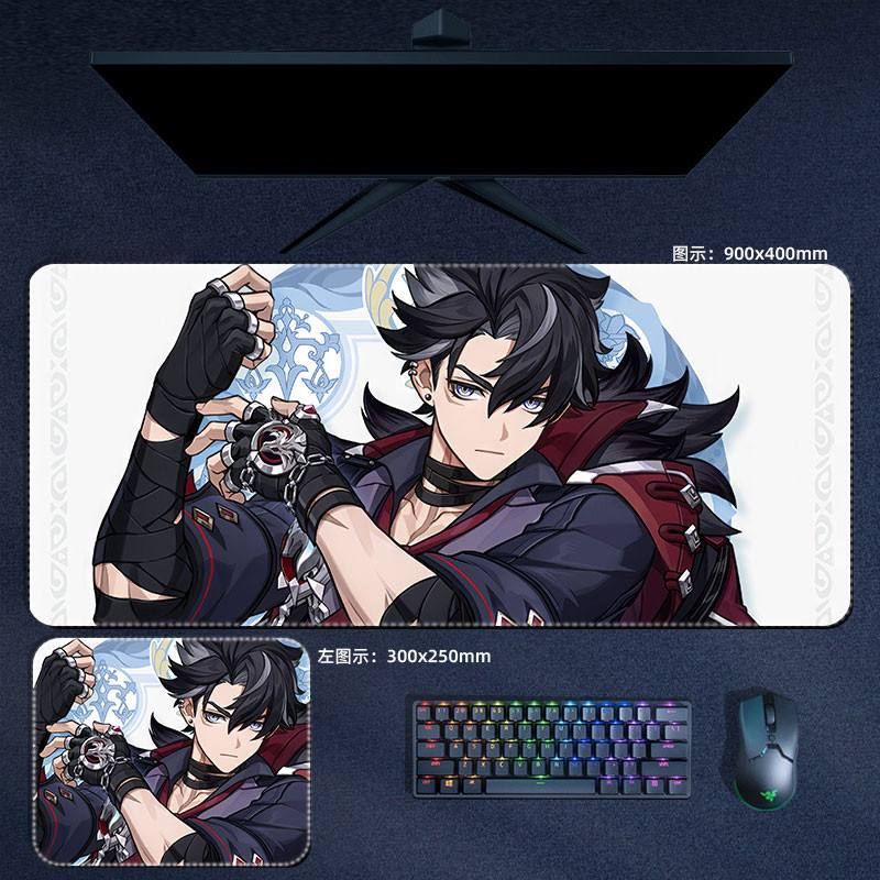 Wriothesley Neuvillette Miếng Lót Chuột Genshin Tác Động Lớn XXL Mousepad Bàn Phím Máy Tính Đệm Anime Phụ Kiện Chơi Game Bàn Thảm