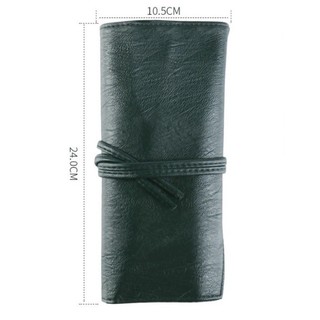 Bộ Cọ Trang Điểm Cá Nhân SURI 14 Cây Màu Xanh Lá, Kèm Theo Túi Da Đựng hoặc ống đựng cọ Sang Trọng
