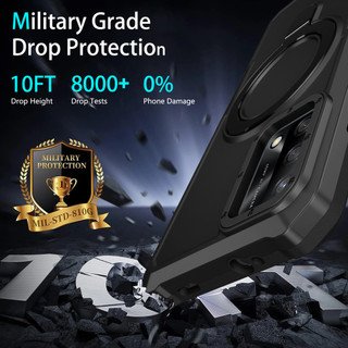 Dành Cho OPPO A74 4G / A95 4G Ốp điện thoại Có Giá Đỡ Vòng PC Cứng Cạnh TPU Mềm Cấp Quân Sự Chống Rơi Vỏ Mỏng Chống Sốc