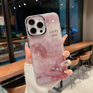 Ốp điện thoại hoa trà ba chiều màu đỏ rượu vang cho iPhone15 14 13 12 11 Pro MAX IXS MAX XR XS Bảo vệ camera mạ điện chống sốc sang trọng Ốp lưng cứng