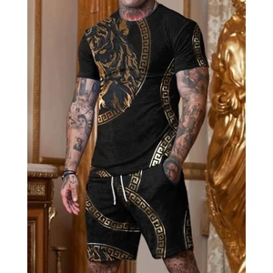 Mùa Hè Thời Trang Nam, Quần Short Size Lớn, Bộ 2 Mảnh