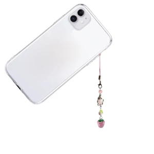 BTF Nhẹ Túi Dâu Quyến Rũ Tinh Tế Móc Khóa Charm Dâu Dây Điện Thoại