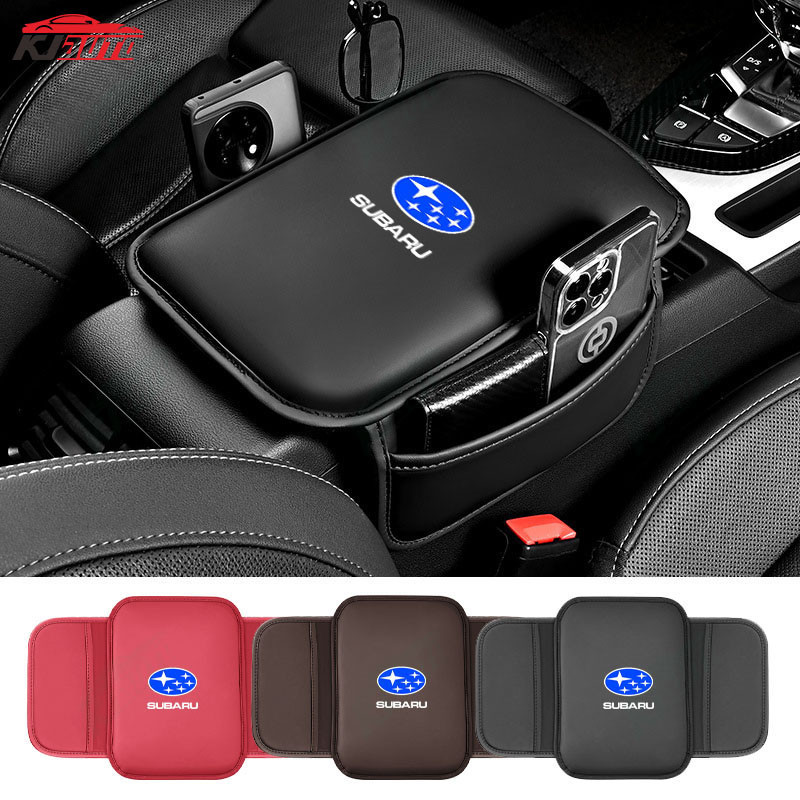 Subaru Da Tay Hộp Bảo Vệ Miếng Lót Nhớ Cotton Tăng Áp Miếng Lót Tay Trung Tâm Vỏ Bảo Vệ Trang Trí Ô Tô Phụ Kiện Cho BRZ Forester Legacy Outback WRX WRX STI Impreza