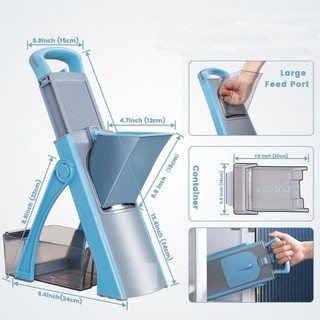 Máy thái rau củ ARTISANU, Máy cắt thực phẩm có thể gập lại an toàn, Phụ kiện nhà bếp Máy xay đa năng có thể điều chỉnh Rau củ quả chiên trái cây