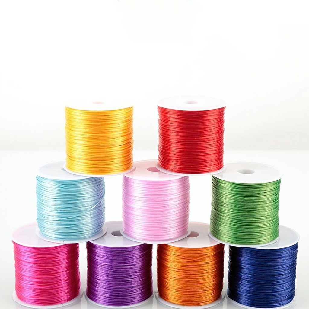 Dây co giãn xâu chuỗi hạt, dây cước lụa, thun co giãn xỏ vòng tay TOOLM