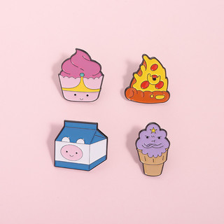 Thời Gian Phiêu Lưu Nhân Vật Hoạt Hình Thổ Cẩm Dễ Thương Pizza Kem Tạo Kiểu PB LSP FP Công Chúa Huy Hiệu Ba Lô Phụ Kiện Quà Tặng Cho Bạn Bè