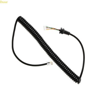 Dusur Micro Thay Thế Mic Cáp Dây Cho MH-48A Đài Phát Thanh Ô Tô Talkie Walkie Điện Thoại Lò Xo Dòng Xe Tay Spea