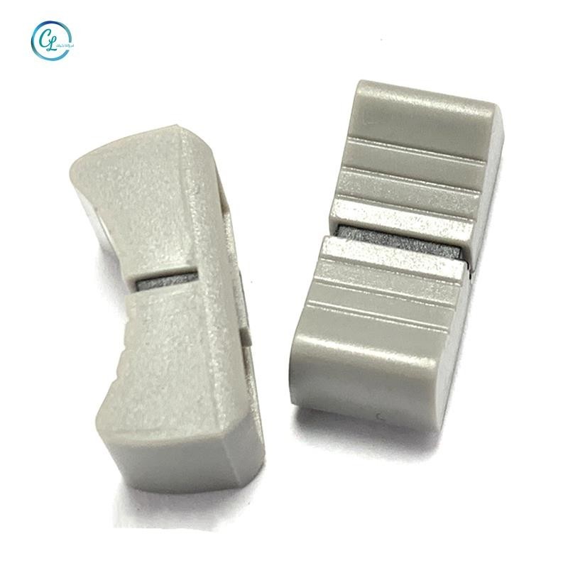 20 Chiếc 24mmx11mmx10mm Bảng Điều Khiển Trộn Thanh Trượt Fader Núm Thay Thế Cho Điện Áp Màu Xám Núm Đen Mark