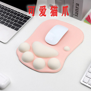Mèo Móng Vuốt Cổ Tay Miếng Lót Chuột 3D Hoạt Hình Tay Miếng Lót Cổ Tay Thoải Mái Văn Phòng Máy Tính Bàn Phím Cổ Tay Miếng Lót