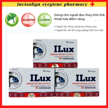 [Đục thuỷ tinh thể, thoái hoá mắt, bổ mắt] Viên uống bổ Mắt ILux (Hộp 30 viên) - Chính hãng