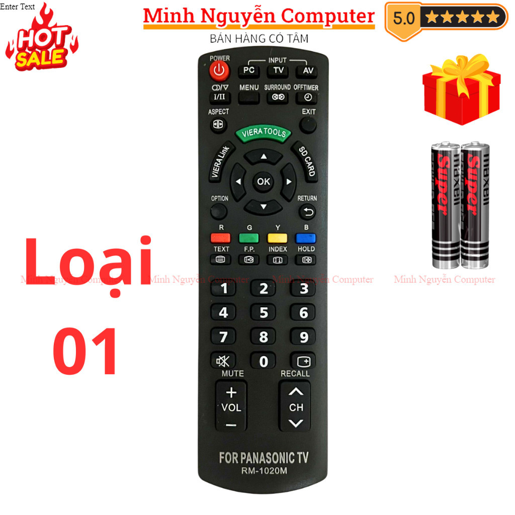 Remote điều khiển tivi Panasonic Mã 03 RM-1020M, điều khiển TV ...