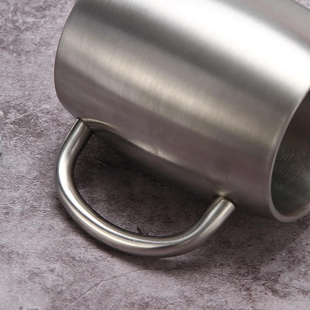 STWEEKAM Cốc Bia Inox, Tường Đôi Có Nắp Tay Cầm Cốc Cà Phê, Trà Sữa Di Động Bền 420ml Cốc Nước Văn Phòng Du Lịch