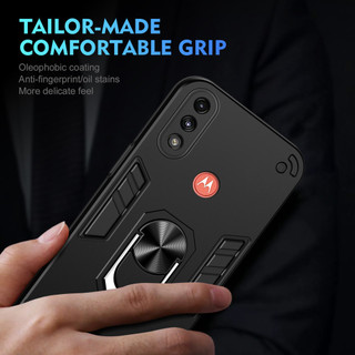 Dành Cho Motorola Moto E7 Power / E7i Power Case Có Chân Đế Vòng Metel Giá Đỡ Từ Tính Lưng Cứng Mềm TPU Edge Chống Sốc Chống Rơi Mỏng Bao