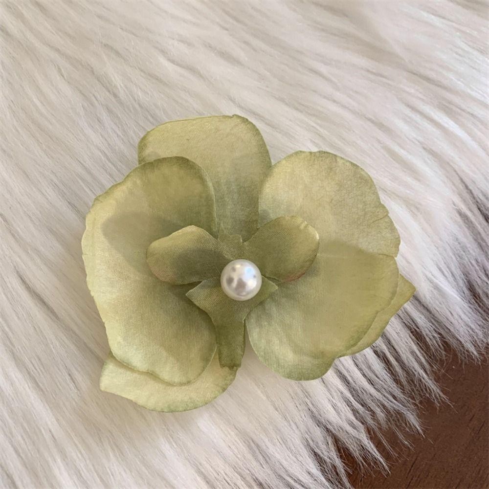 Kẹp mỏ vịt bên MERIGGIARE, Kẹp tóc hoa Phalaenopsis bằng lụa thời trang, Kẹp ảnh Bangs Kẹp mũ ngày lễ bên bờ biển Phụ kiện tóc nữ siêu cổ tích
