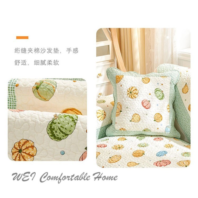 Phong Cách Pháp Nguyên Chất Cotton Sofa Đệm Vải Chống Trơn Trượt Mục Vụ Tươi Sofa Bao Khăn Bốn Mùa Đa Năng Sofa Đệm