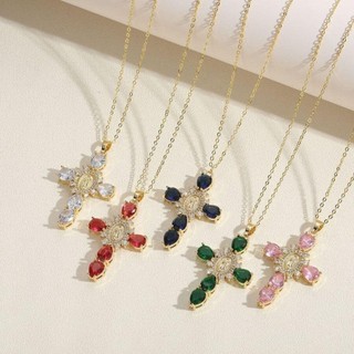 Vòng cổ chuỗi chữ O SMILE, Trang sức thời trang Ngày lễ tình nhân Mặt dây chuyền chữ thập Zircon, Phụ kiện tiệc màu vàng Phụ kiện trang sức Dây chuyền Choker